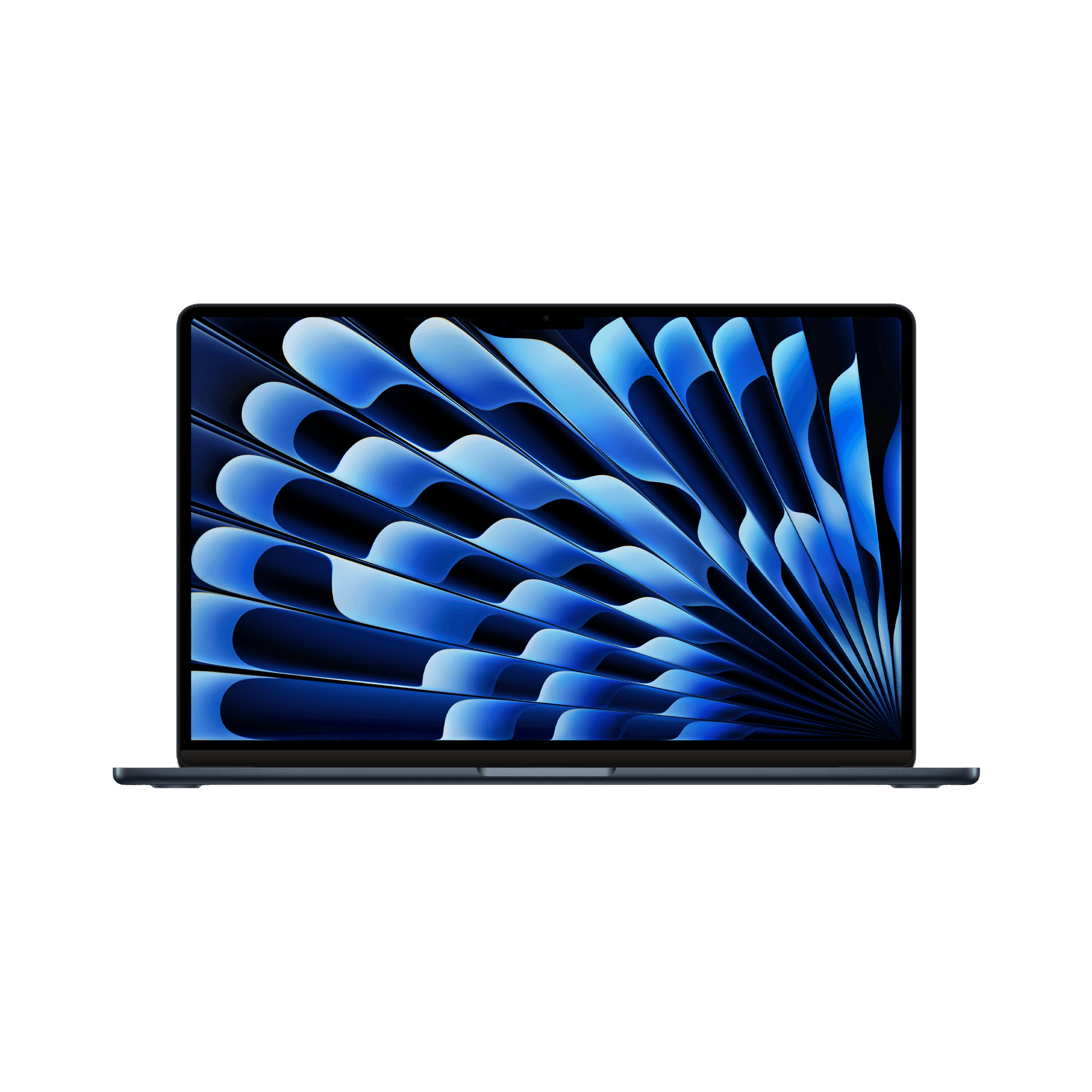 MacBook Air 15-inch (2024) – M3 Chip, 8‑Core CPU & 10‑Core GPU, 16GB RAM, 256GB SSD – Model MC9G4 (Midnight, English Keyboard) - alAsil